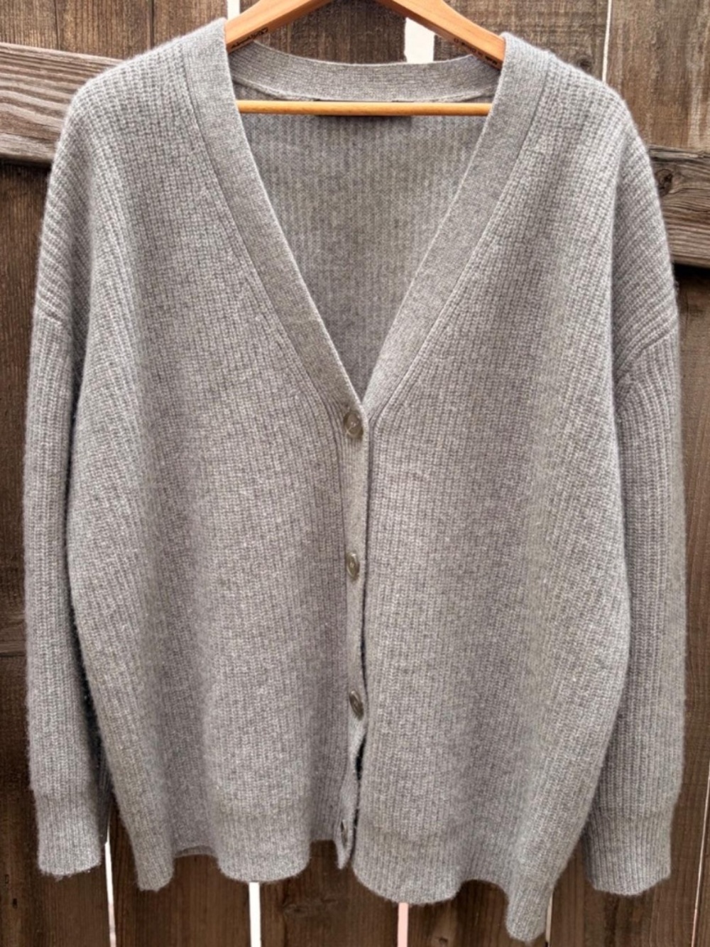 Jenni Kayne Cocoon Cardigan in Heather Grey cashmere